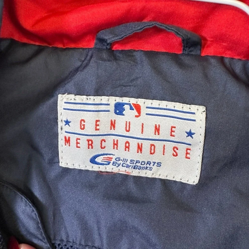 G-III Sports Boston Red Sox MLB Windbreaker Jacket Navy Blue Full Zip Mens Small